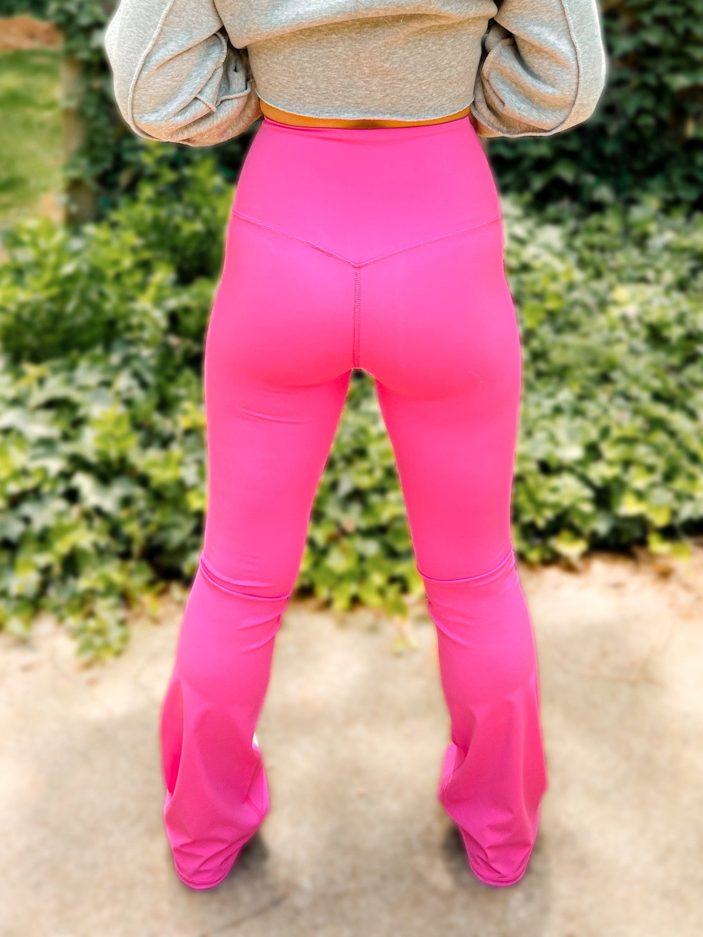Fallon Flare Bottom Suck & Tuck Leggings - Girl Code Couture