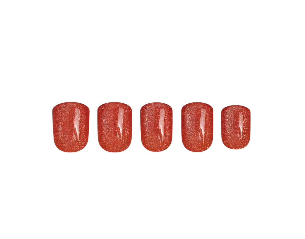 Red Aspen Square Nails