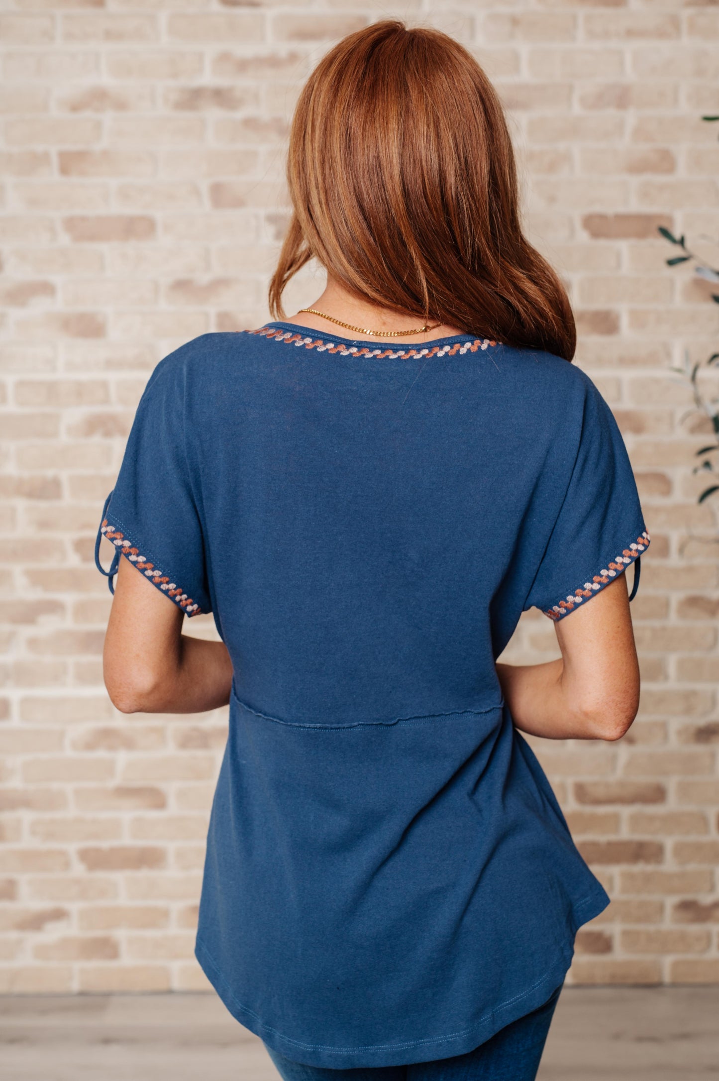 Greece Lightning V-Neck Blouse