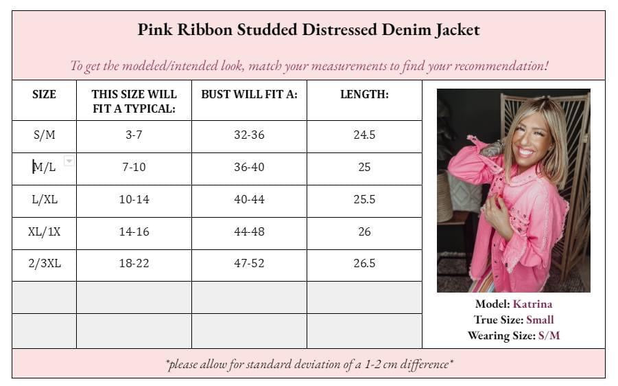 Katrina Pink Ribbon Jacket - Girl Code Couture