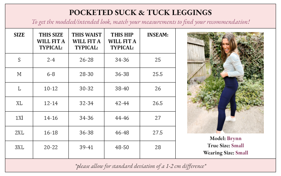 PRE-ORDER Palmer Pocketed Suck & Tuck Leggings - 5/27