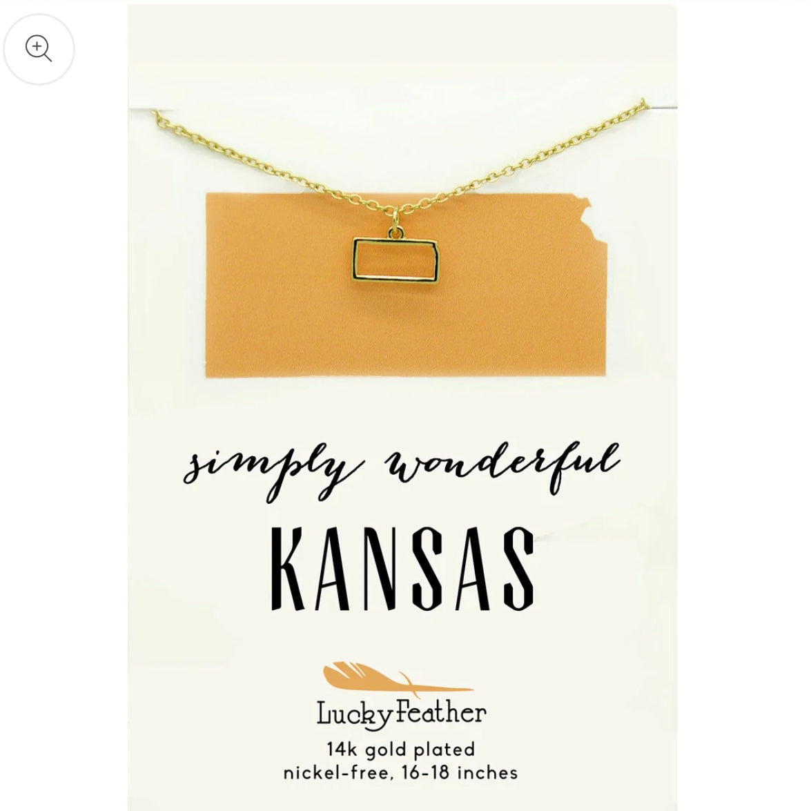 Lucky Feather Kansas Necklace