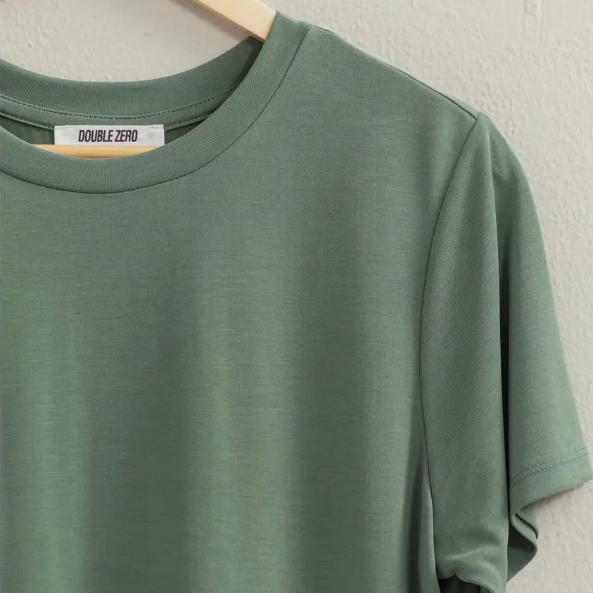 Basic Tee- green grey