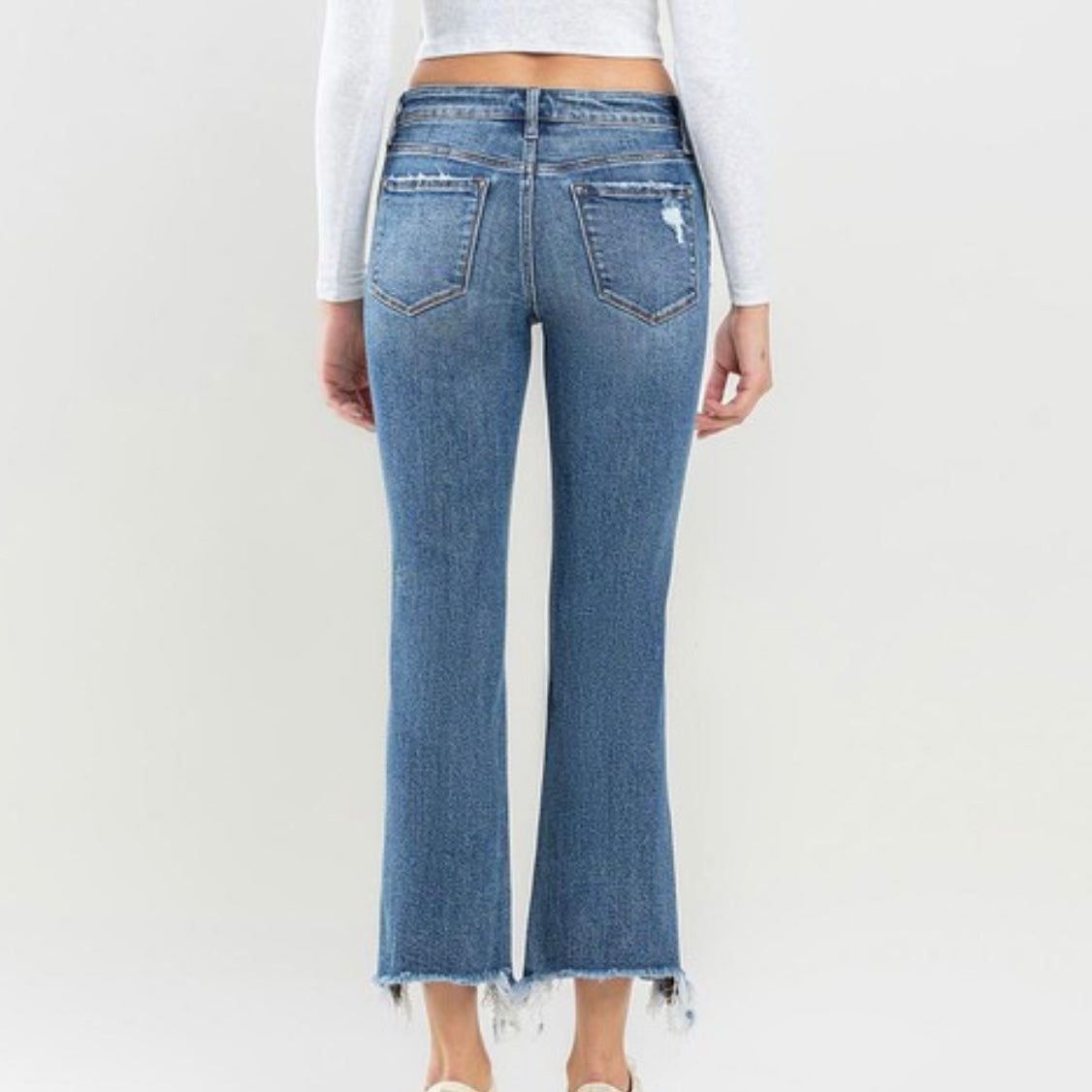 Lovervet by Vervet Cropped Bootcut Jeans