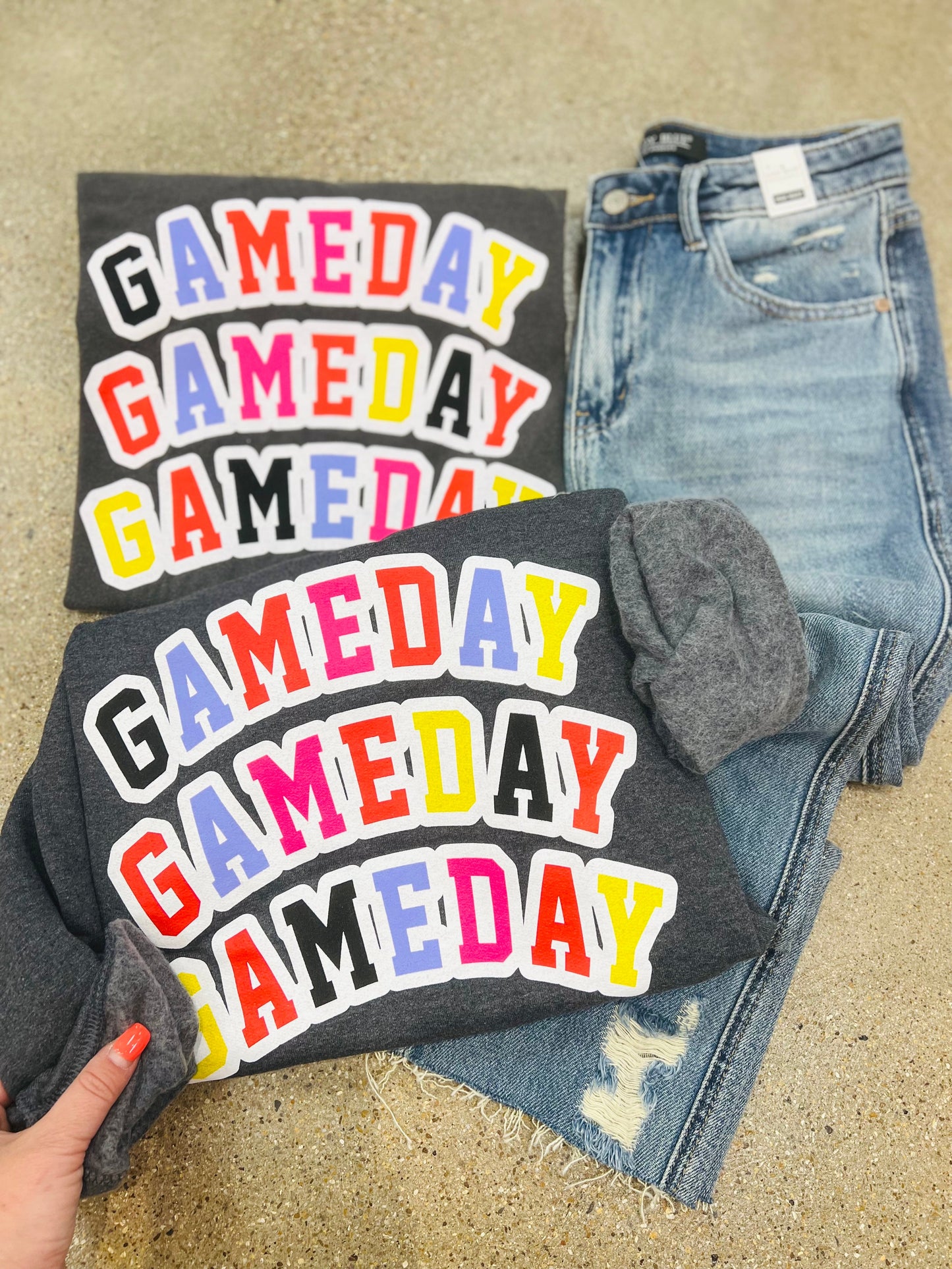 Multi Colored Game Day - GAME DAY