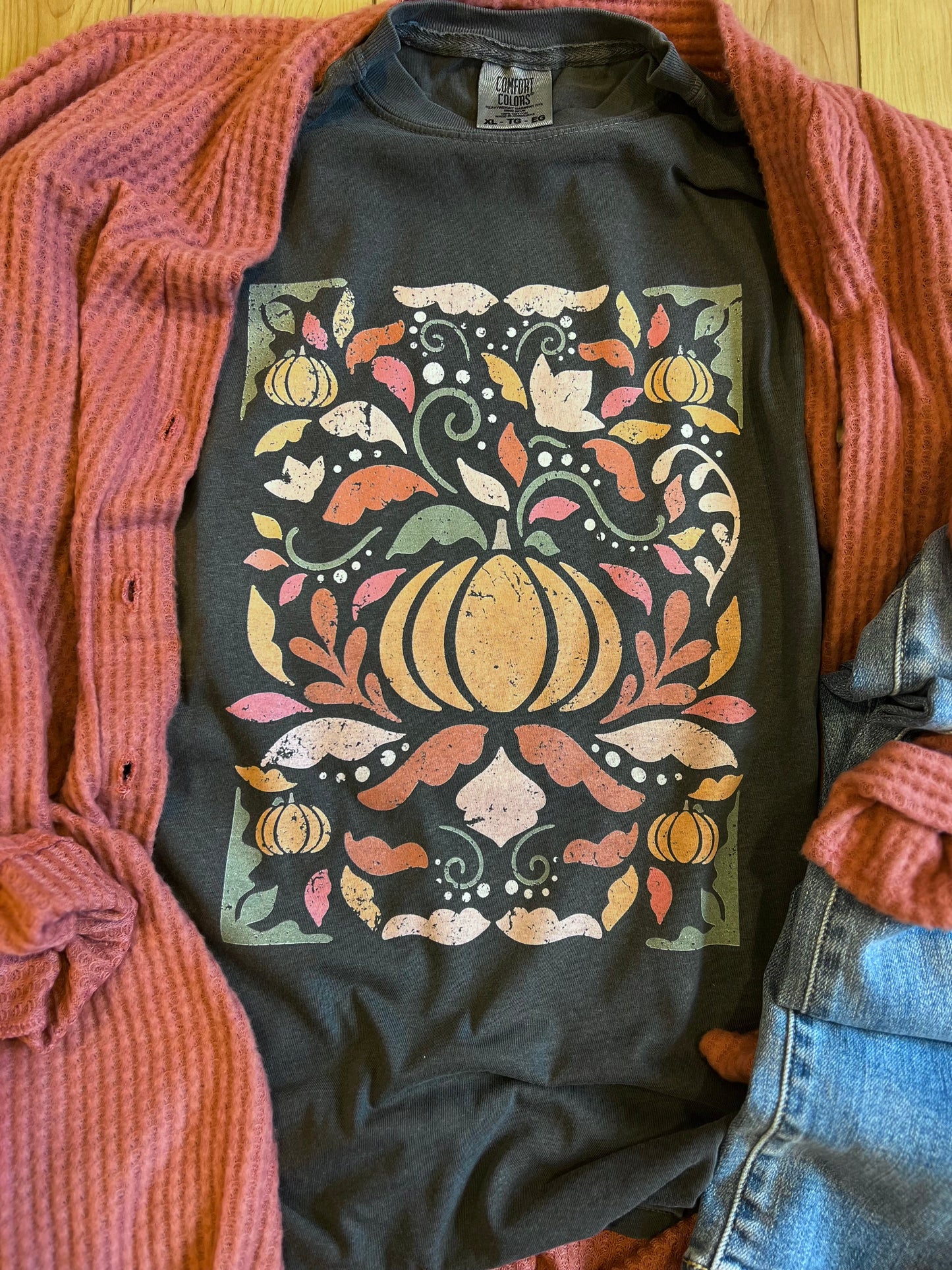 Fall Floral Graphic Tee - RTS