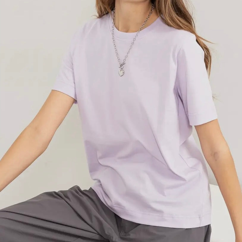 Lavender Relaxed Fit Tee