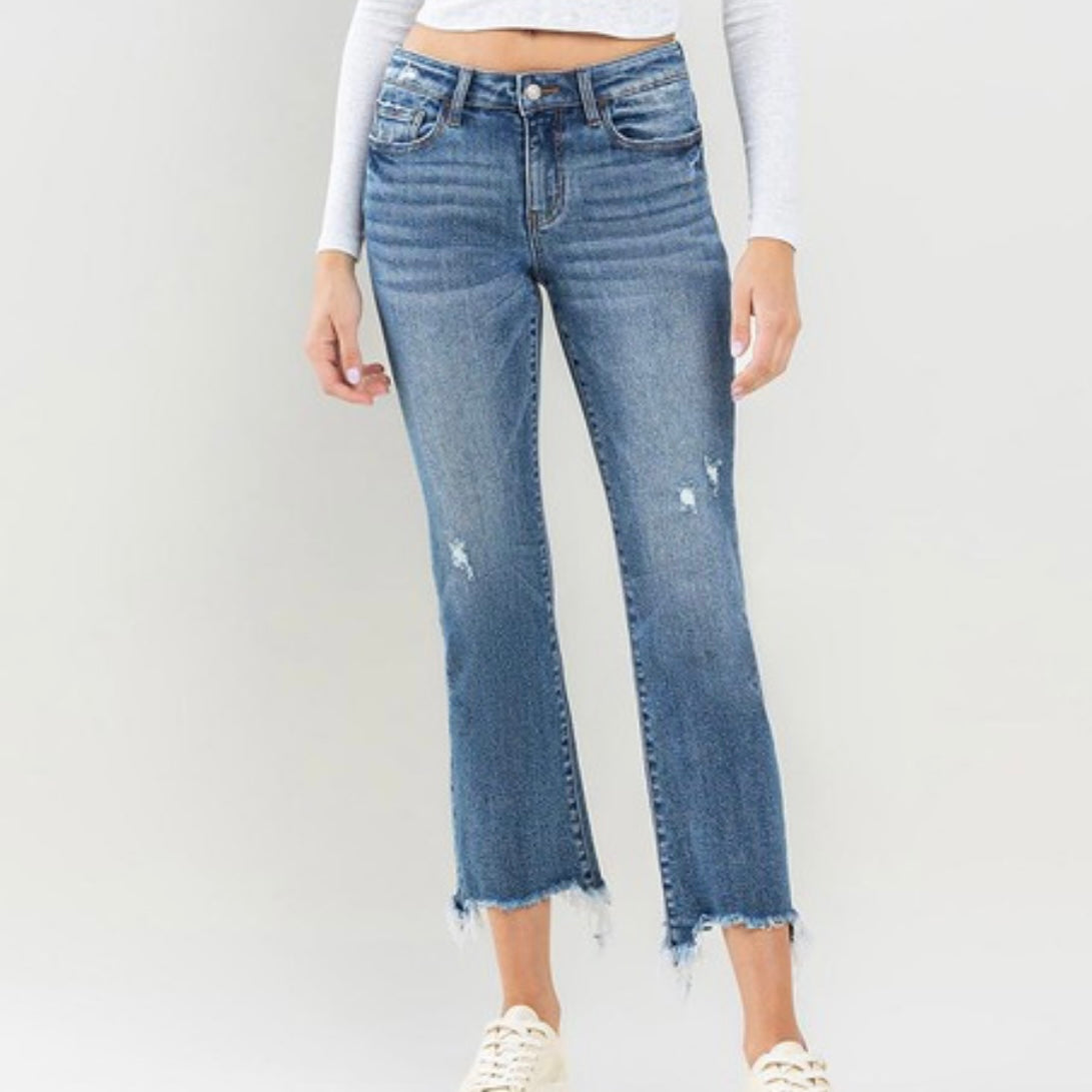 Lovervet by Vervet Cropped Bootcut Jeans