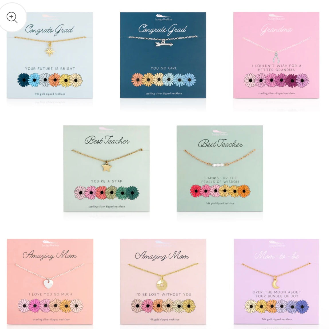 Lucky Feather Spring Celebrations Necklaces