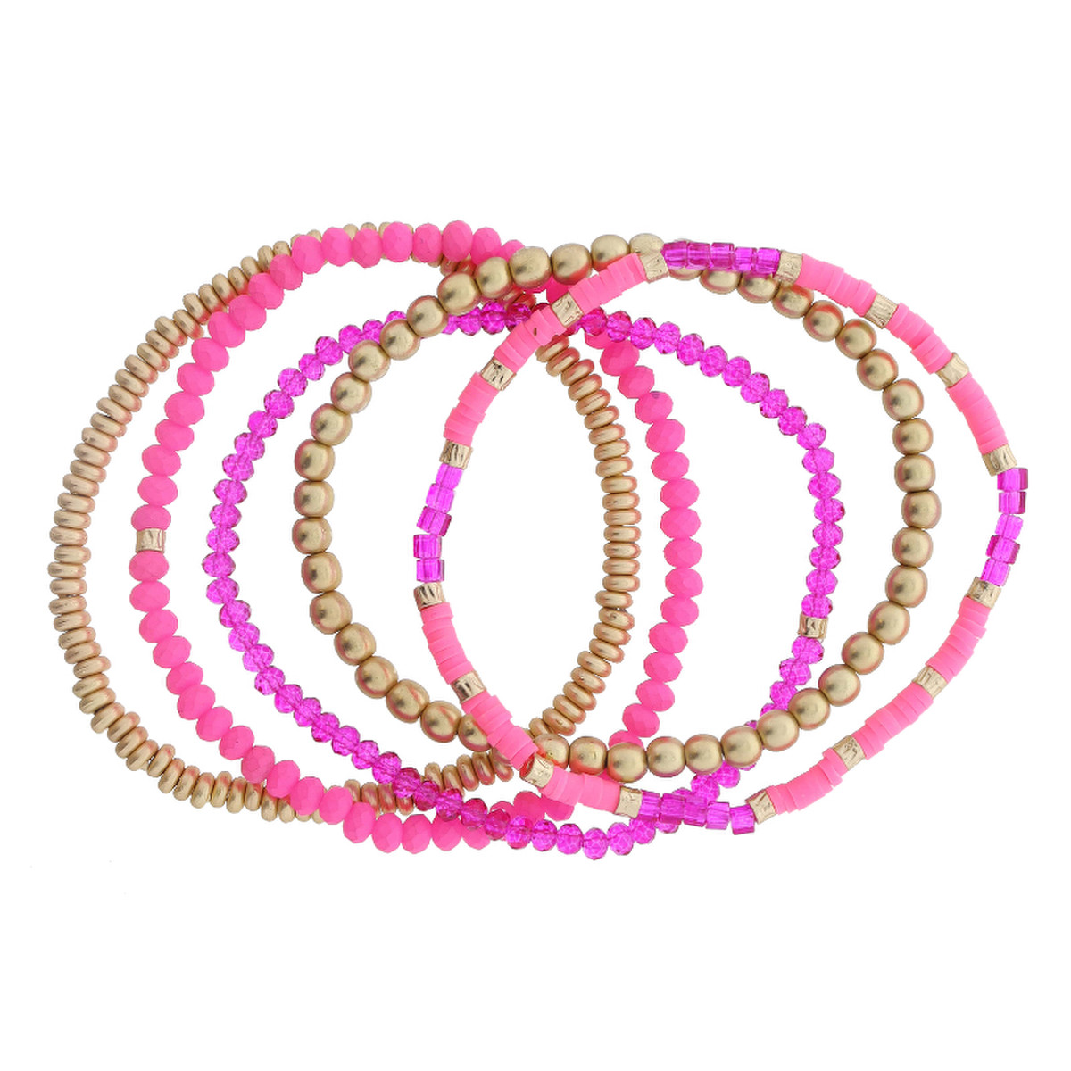 Jane Marie Set of 5 Beaded Bracelets