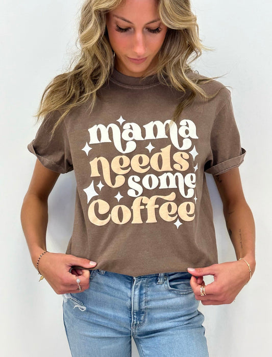 Mama Needs Coffee PUFF - MOM'S CLOSET