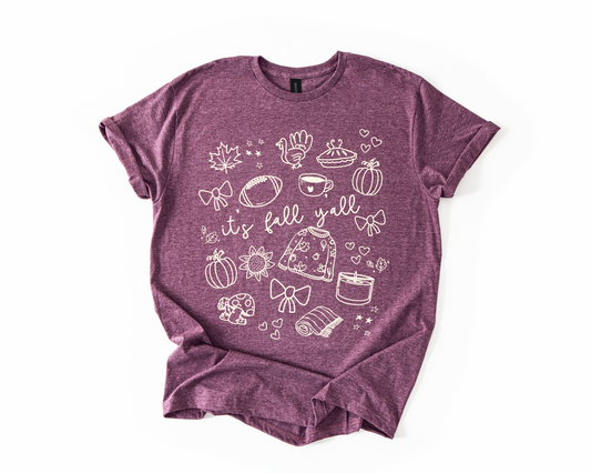 GILDAN - Fall Doodle Tee - RTS