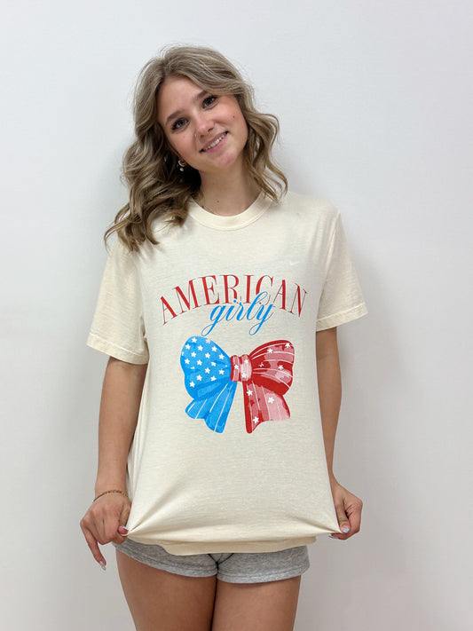 American Girly Bow - RTS (S, M, L, XL, 2X, 3X)