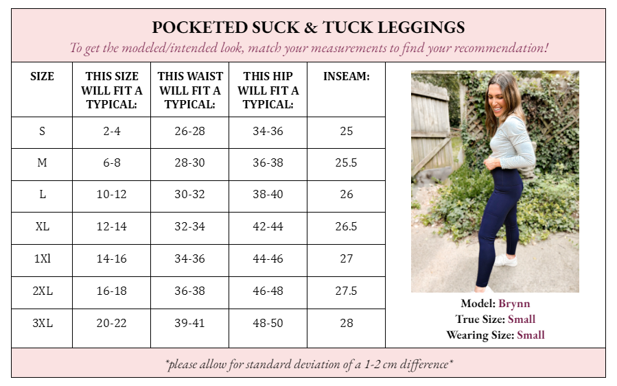 Palmer Pocketed Suck & Tuck Leggings