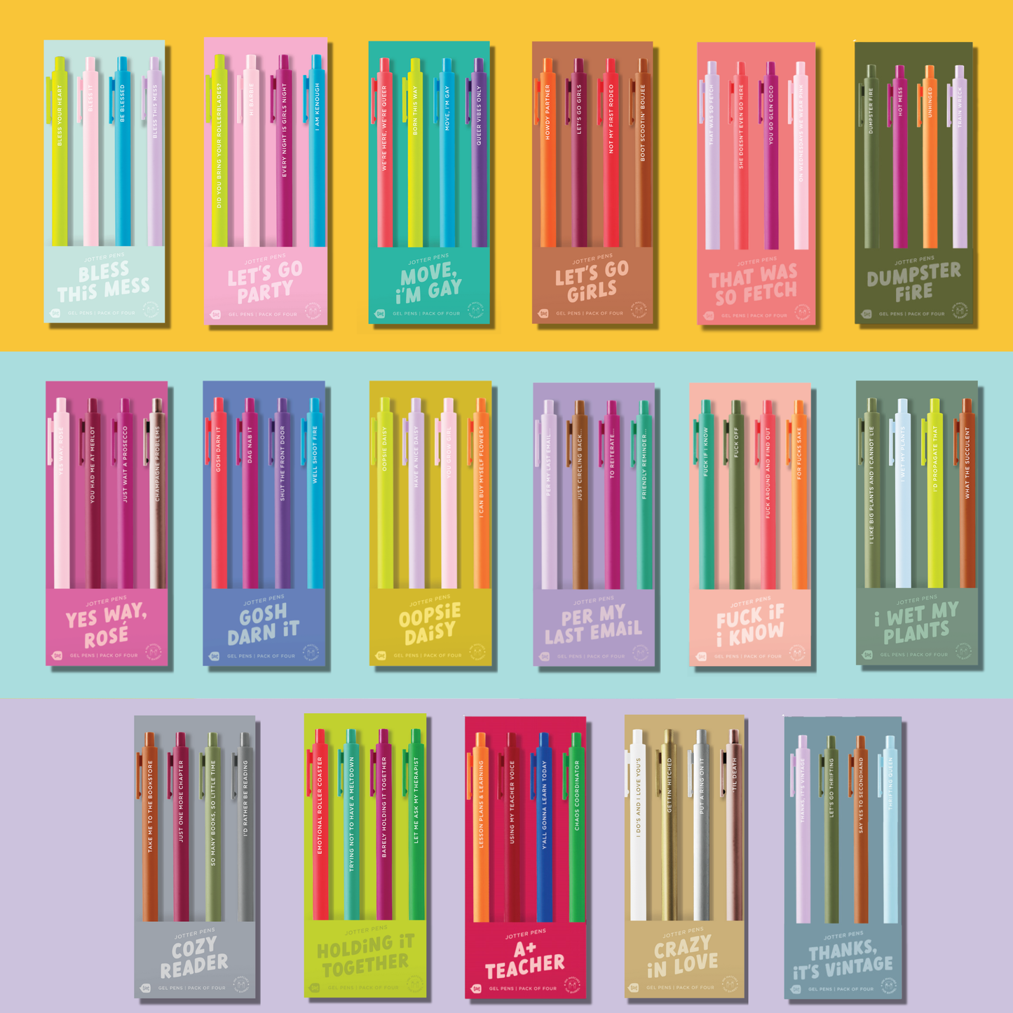 Talking Out of Turn - Jotter Sets 4 Pack (New Sets!!!): Yes Way Rosé