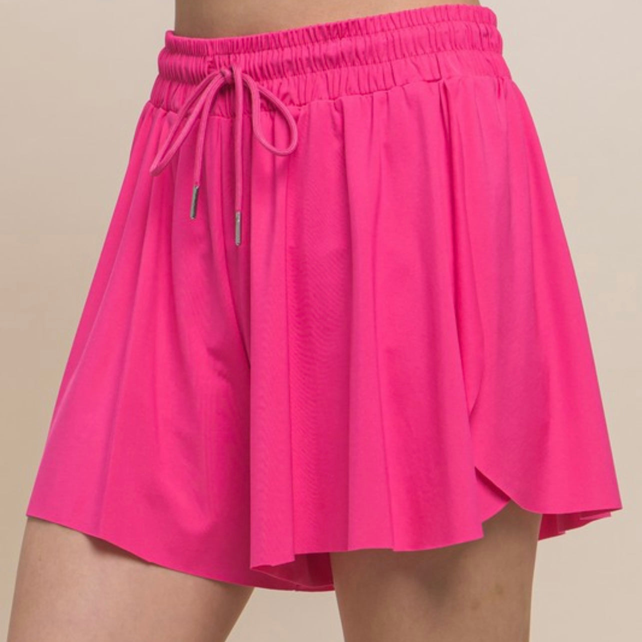 Flouncy Shorts- Hot Pink