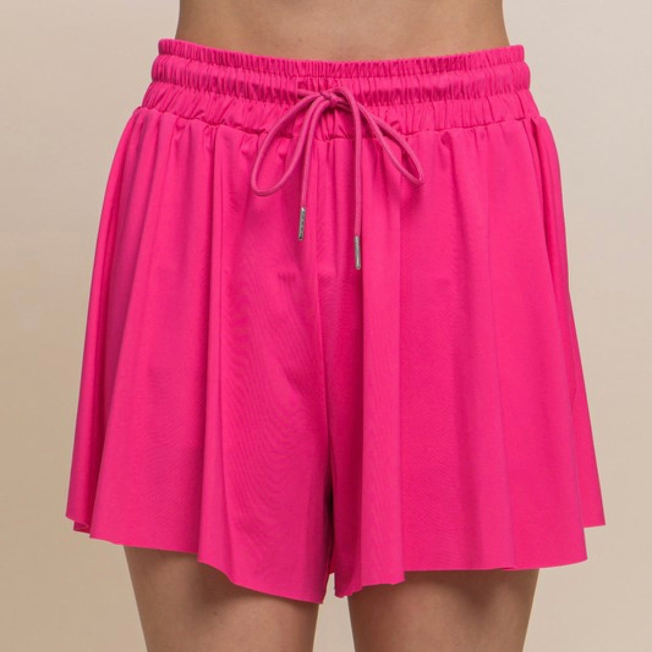 Flouncy Shorts- Hot Pink