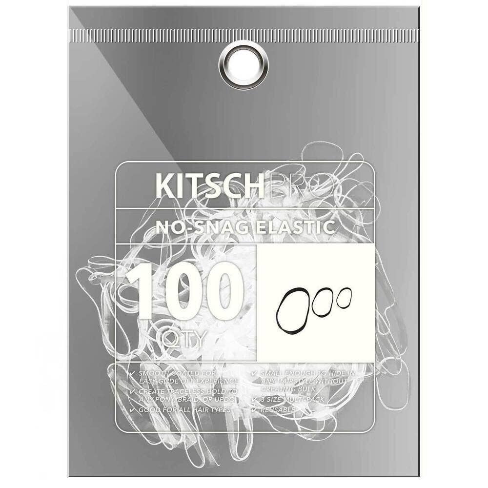 Kitsch No-Snag Elastic 100 pc - Clear