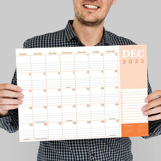2023 Professional Medium Desk Pad Monthly Blotter Calendar