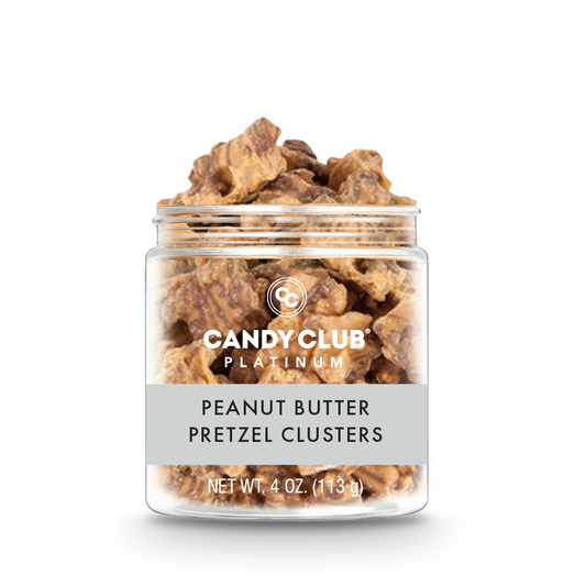 Pretzel clusters drenched in delicious milk chocolate and peanut butter. Rich, crunchy