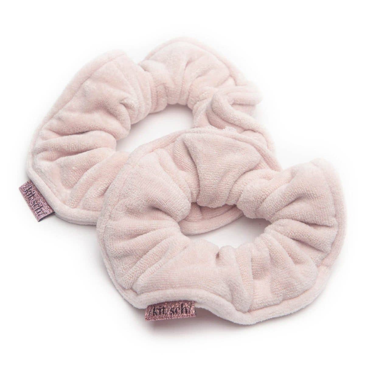 Kitsch Towel Scrunchie 2 Pack - Blush