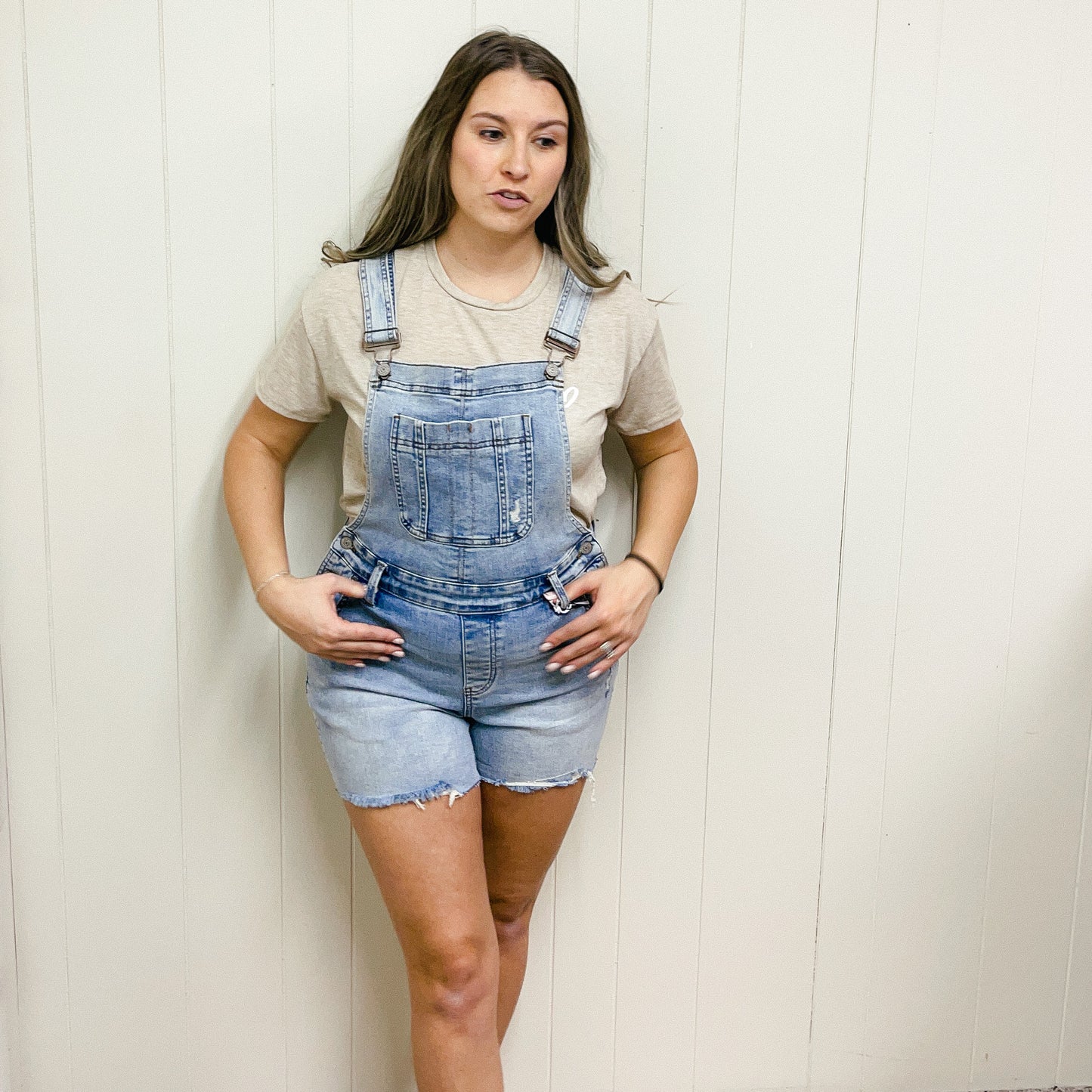 Judy Blue Destroyed Shorts Overalls