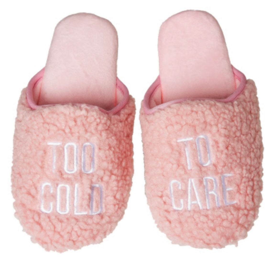 Too Cold To Care Slippers