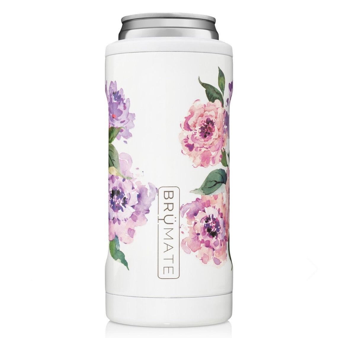 slim cans leak-proof drinkware hot to cold insulated drinkware tumbler like yeti brumate spillproof floral peonies flowers
