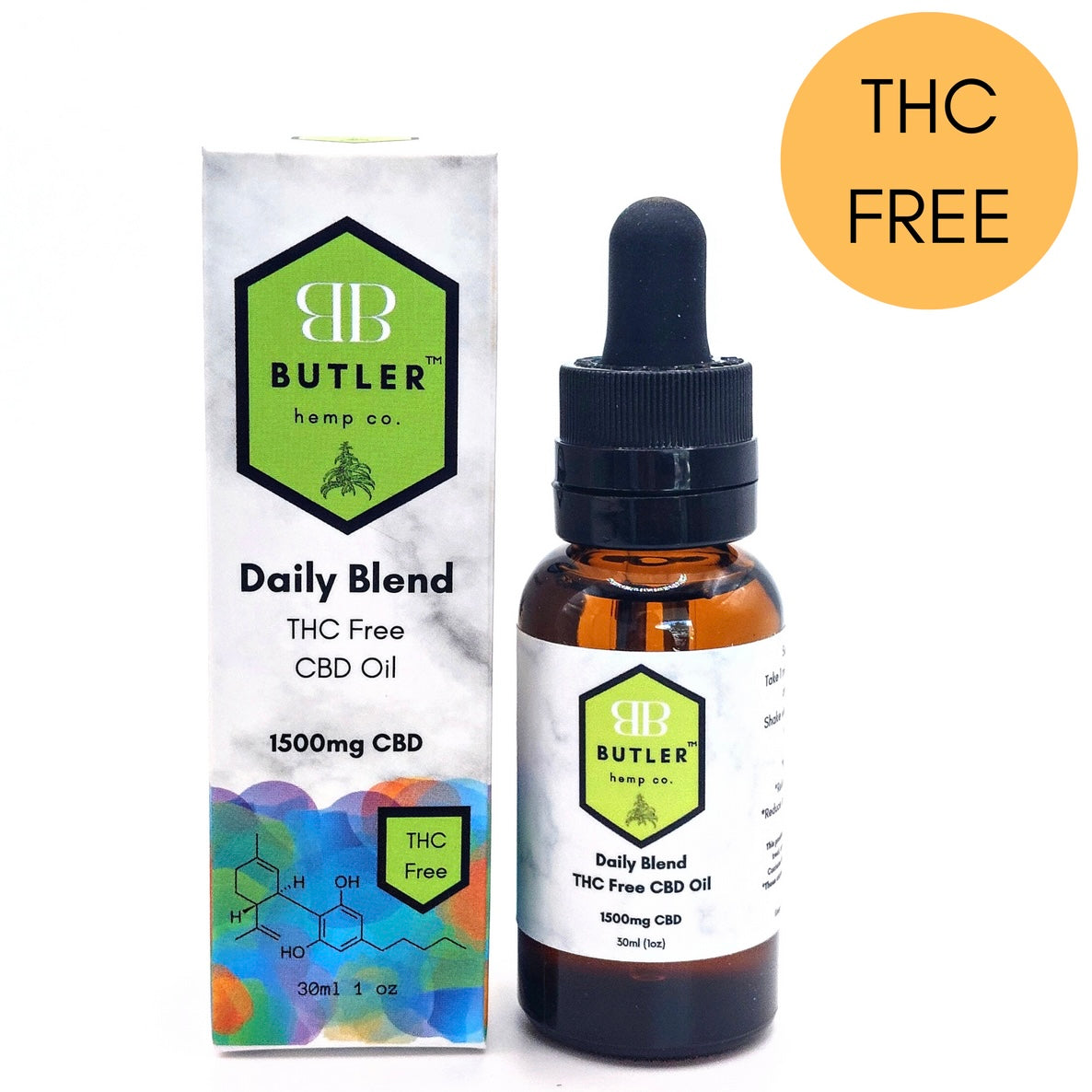 Butler Hemp Co Daily Blend THC Free